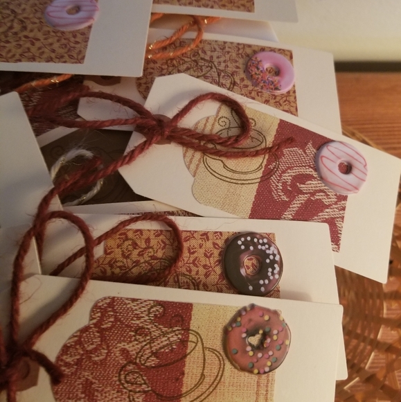 Other - (14) Handmade Cafe inspired blank tags